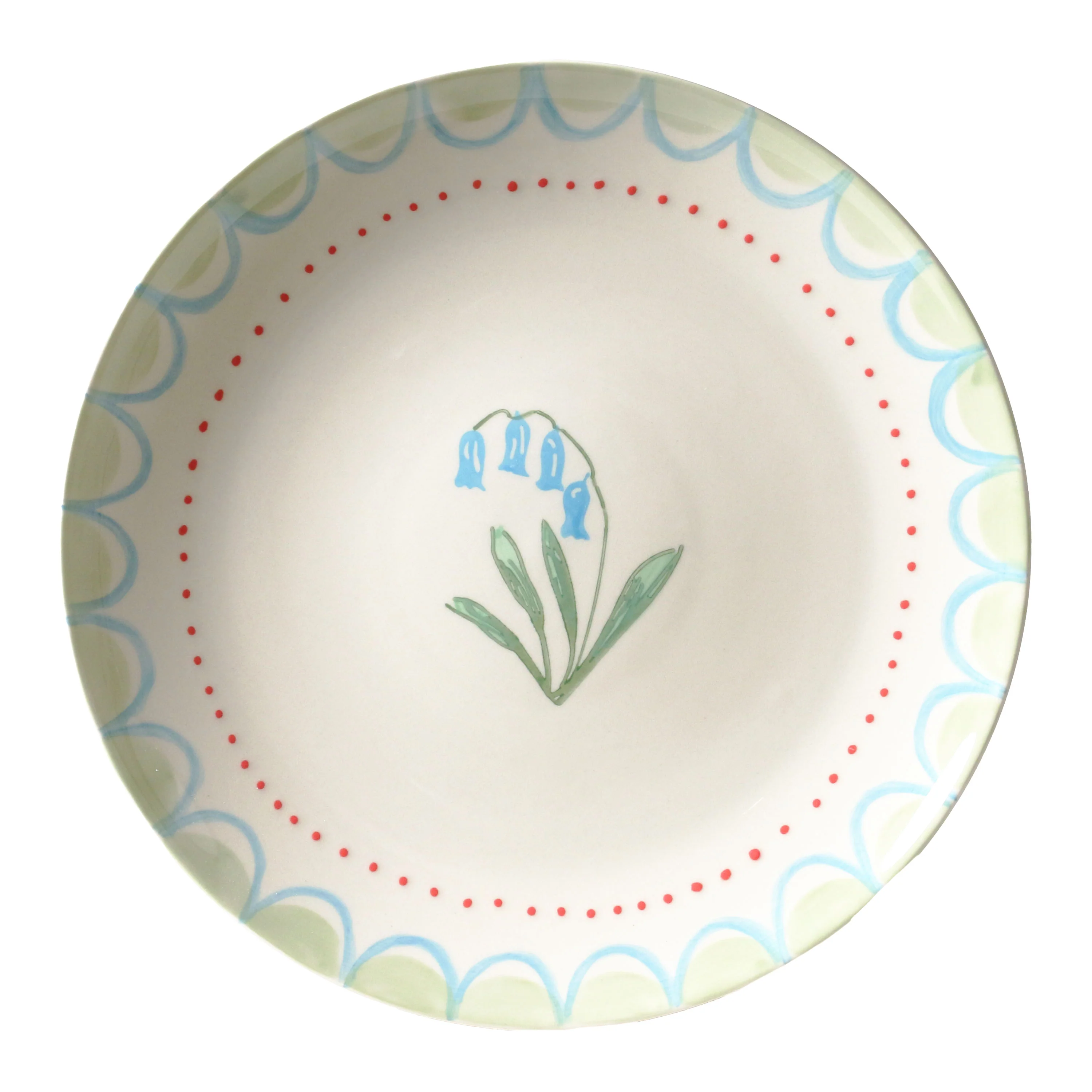 June's Garden Cake Plate / Blue Bell - Image 3