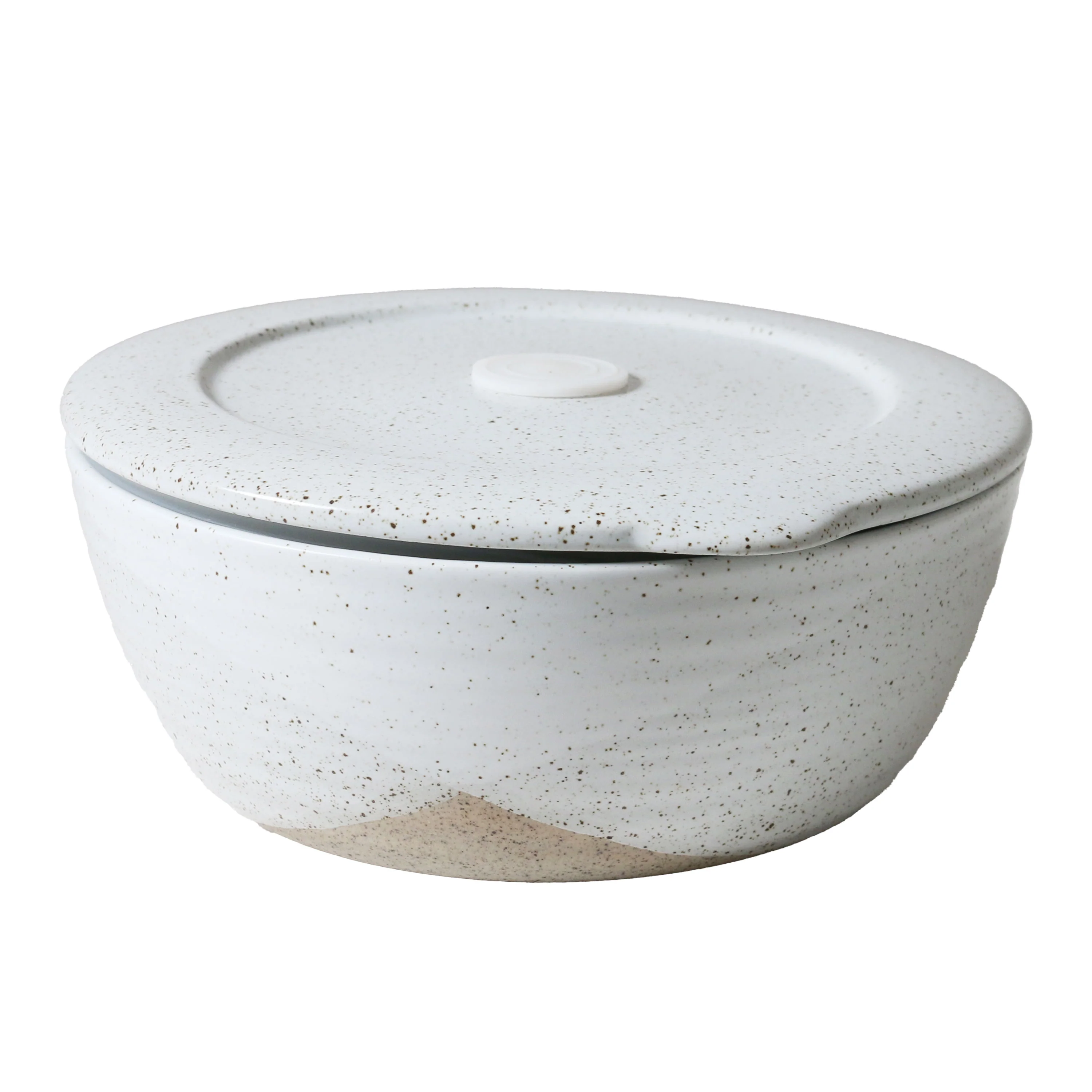 1L Container with Lid in White Speckle / The Wanderer - Image 3