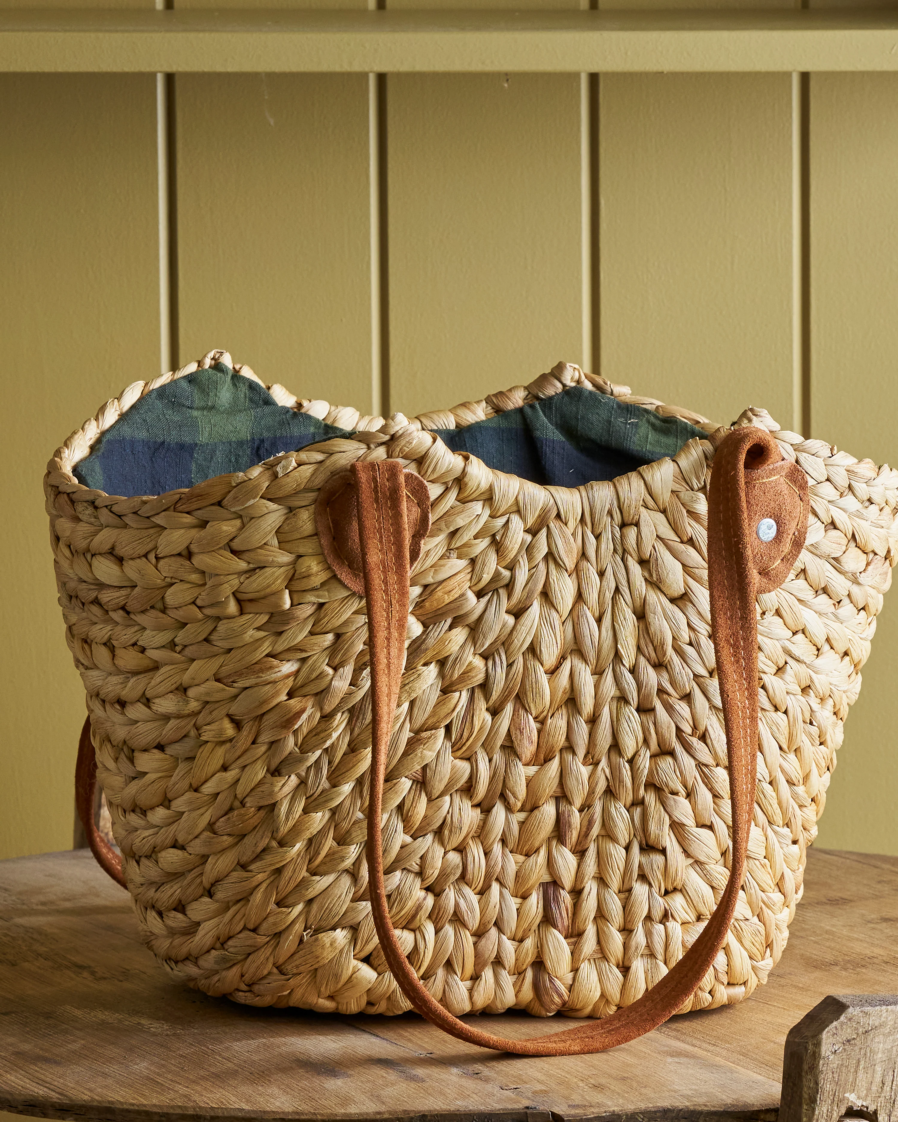 Market Lane Basket / Tartan - Image 3